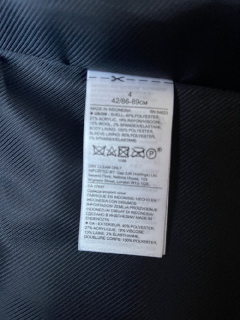 NEW Banana Republic Blue Plaid Double-Breasted Blazer Wool Blend - Picture 12 of 13